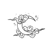 Clouded Moonlight Tattoo