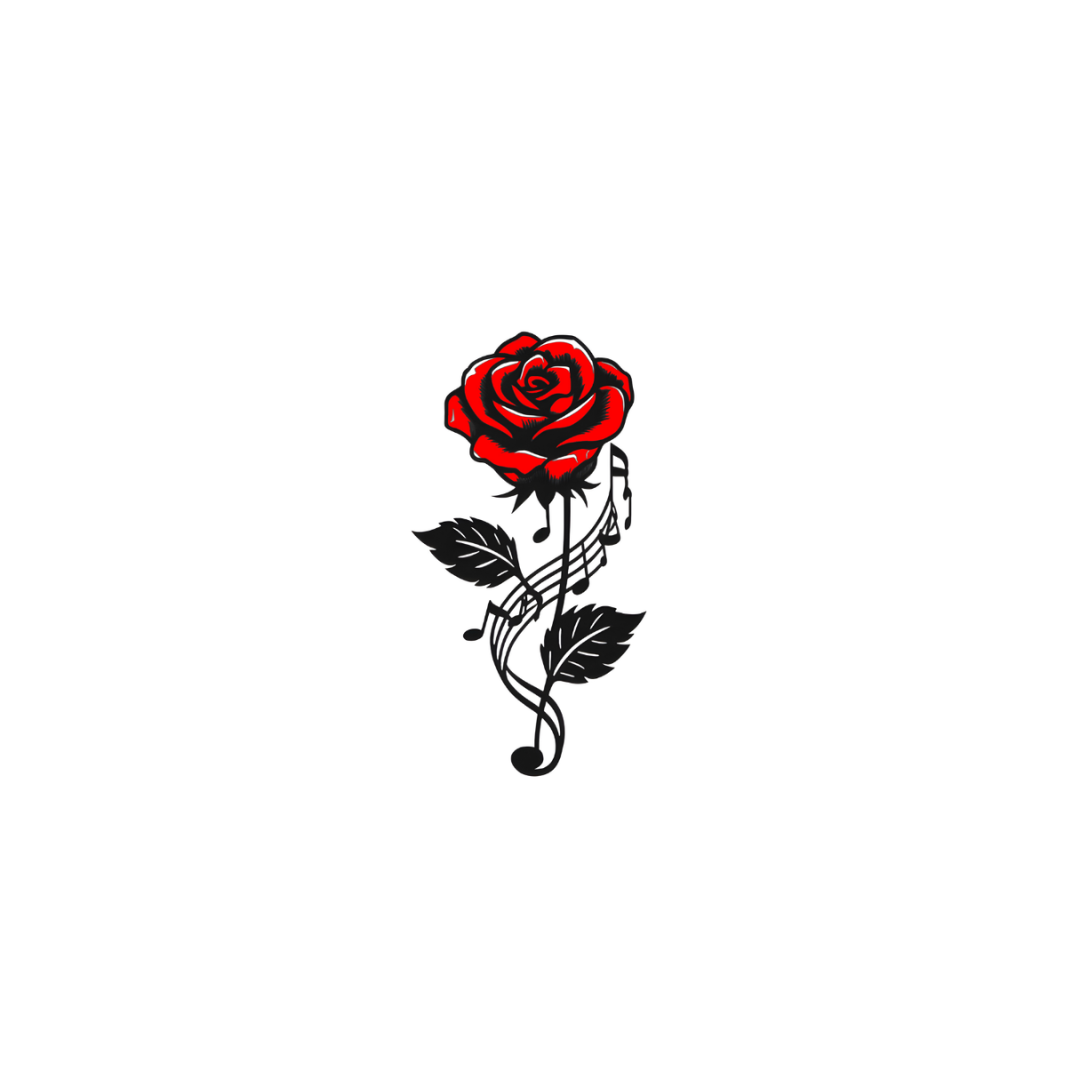 Floral Beat Tattoo