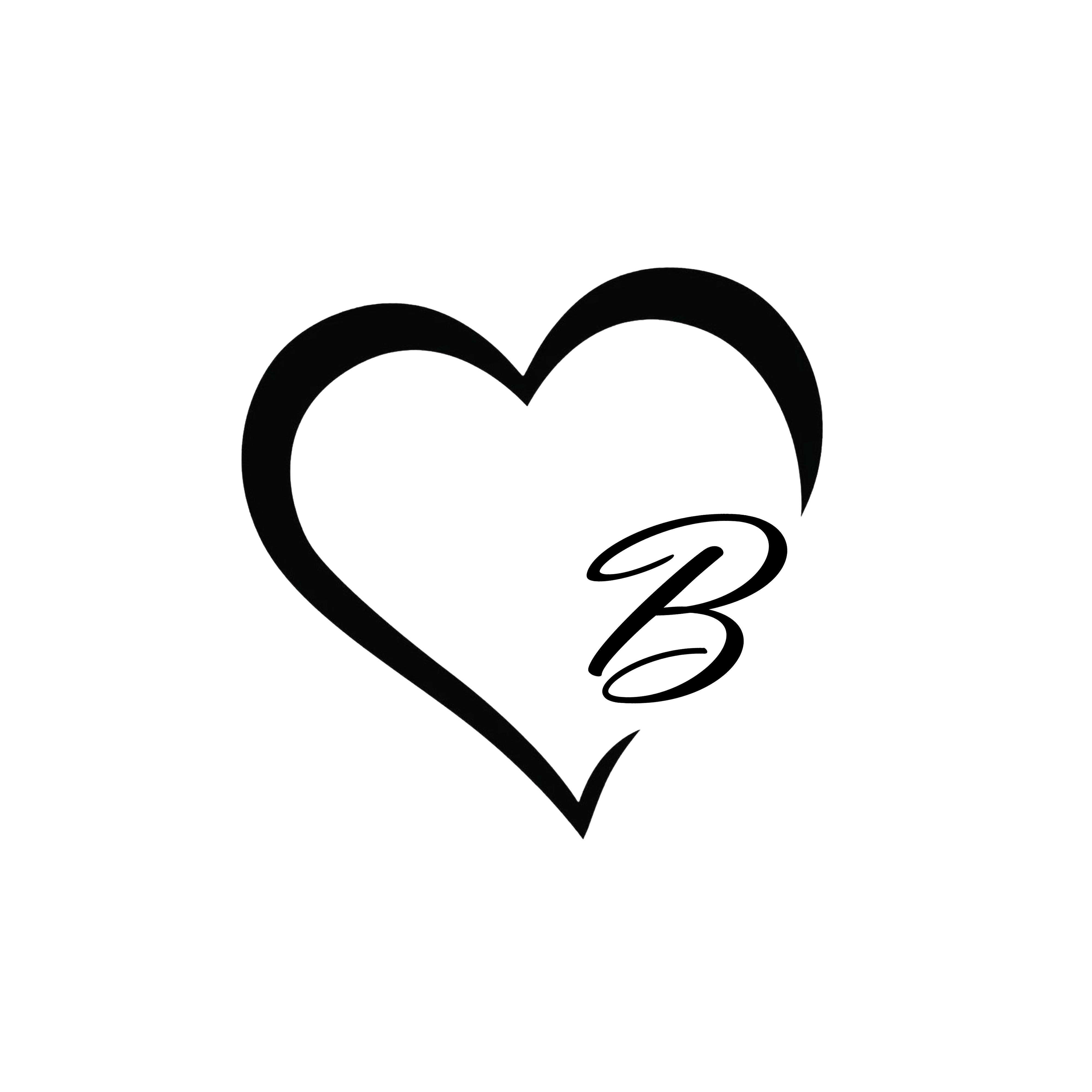 Heart Initials 2inches