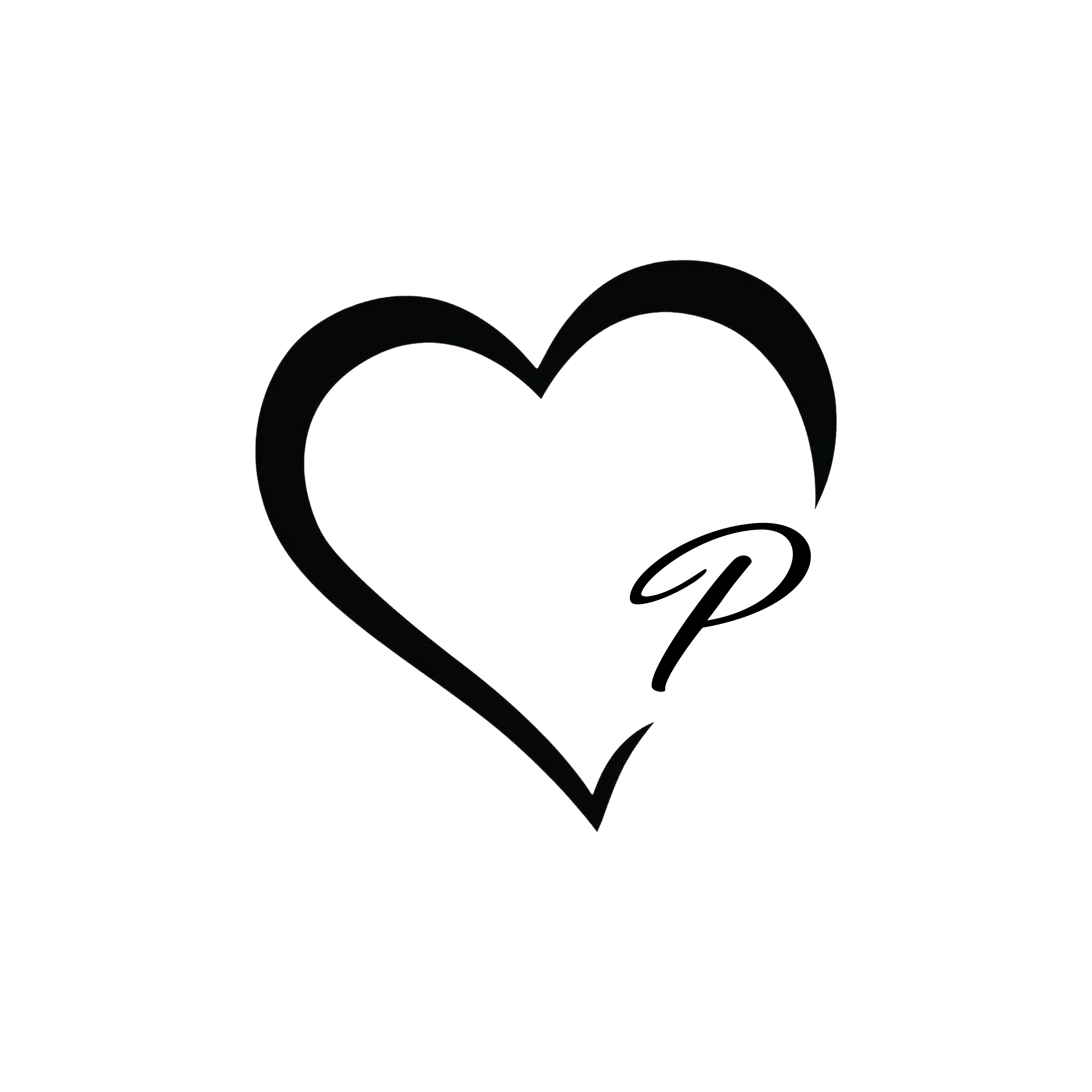Heart Initials 2inches