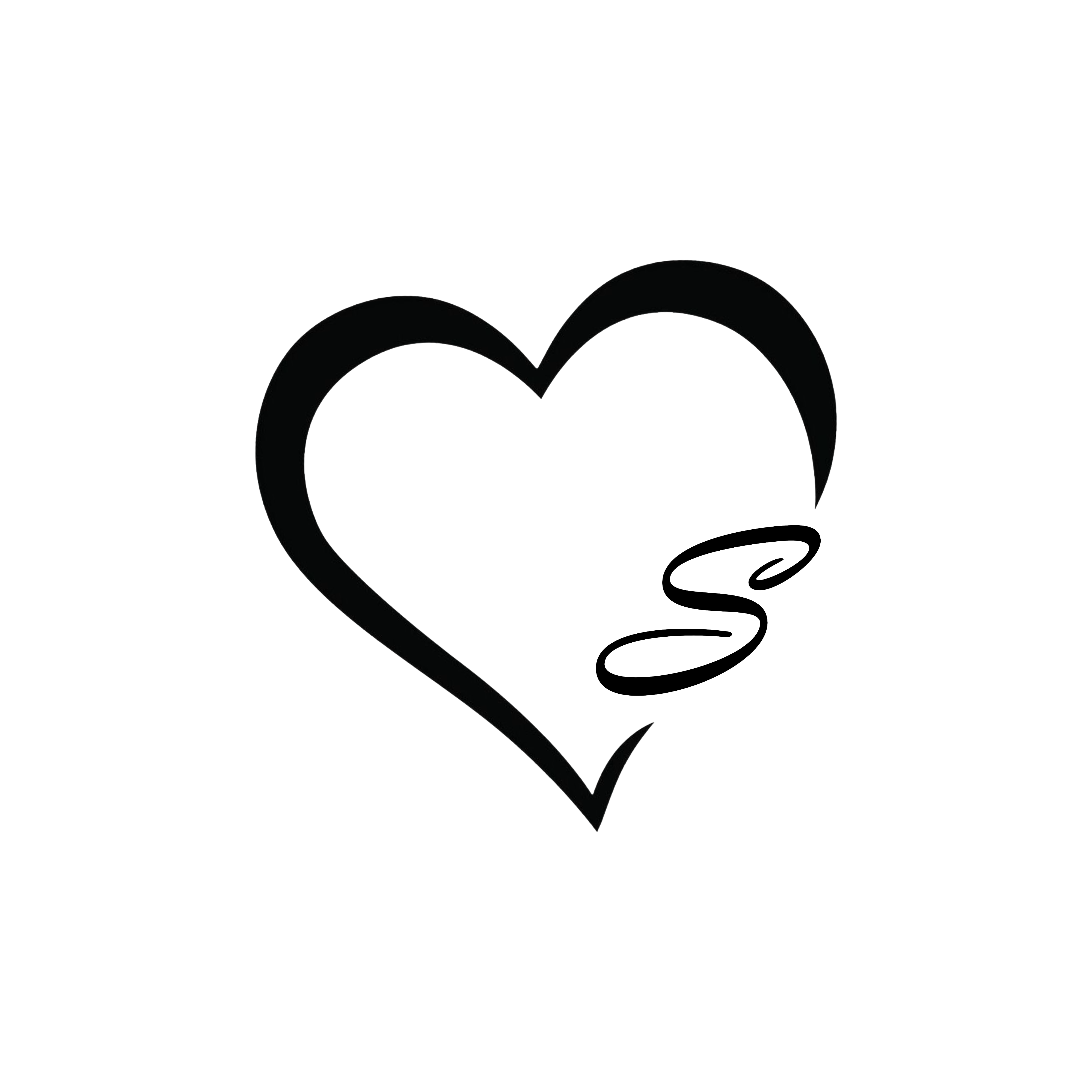 Heart Initials 2inches