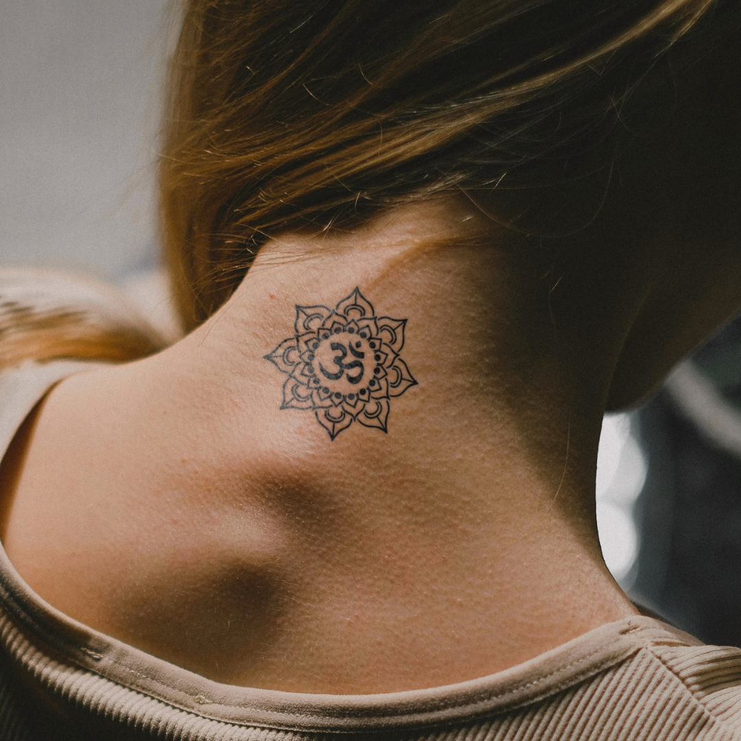 Inner Peace Om Symbol on neck