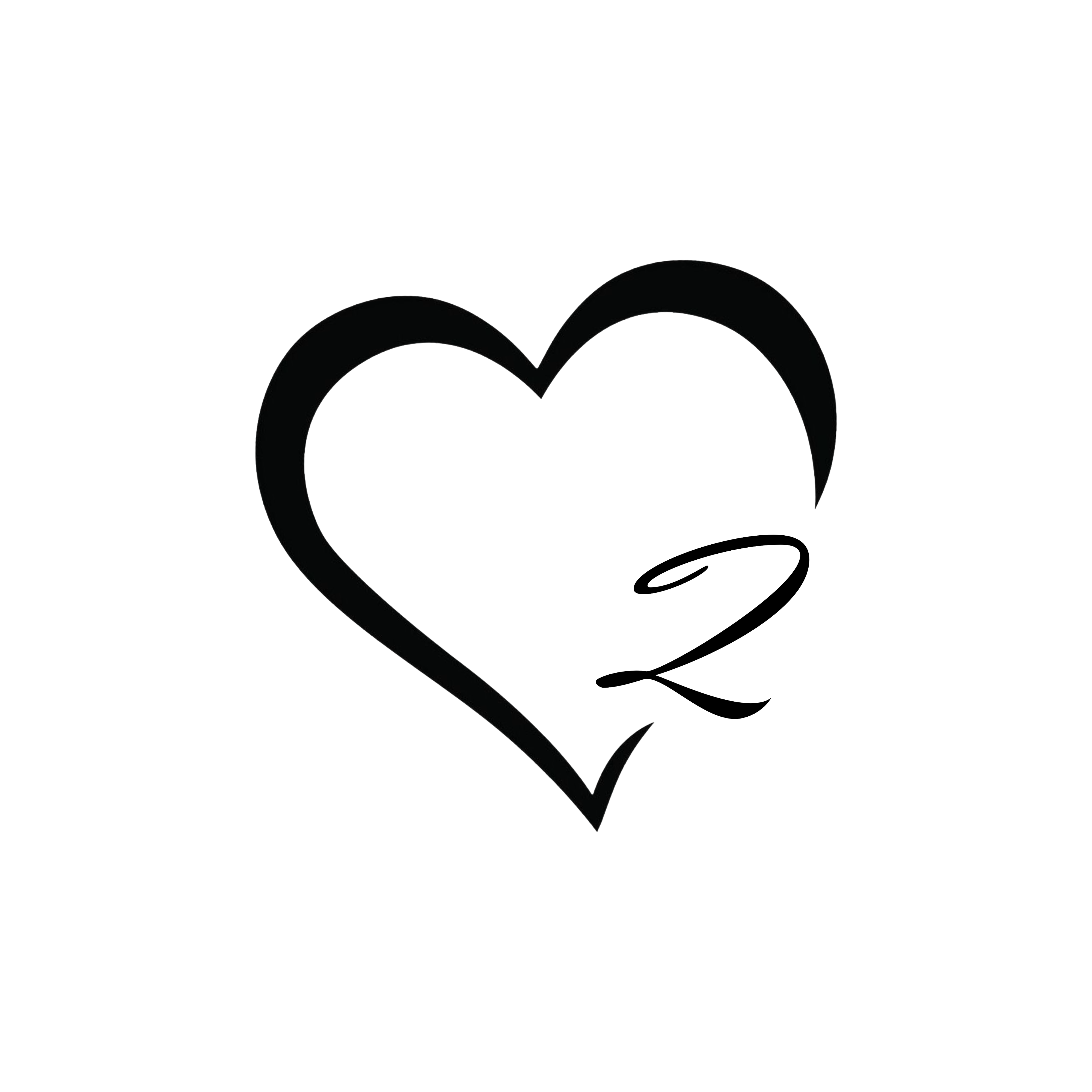 Heart Initials 2inches