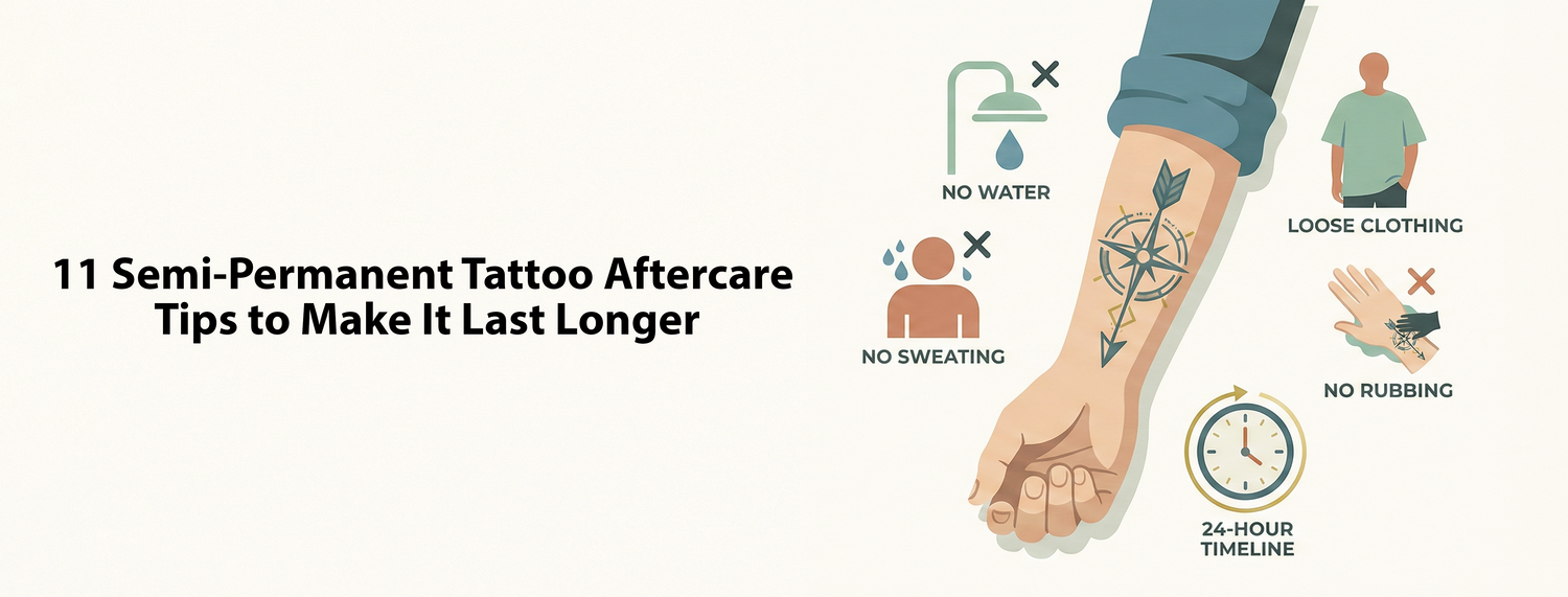 11 Semi-Permanent Tattoo Aftercare Tips to Make It Last Longer