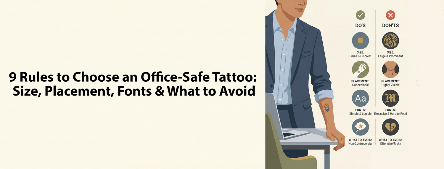 9 Rules to Choose an Office-Safe Tattoo: Size, Placement, Fonts & What to Avoid
