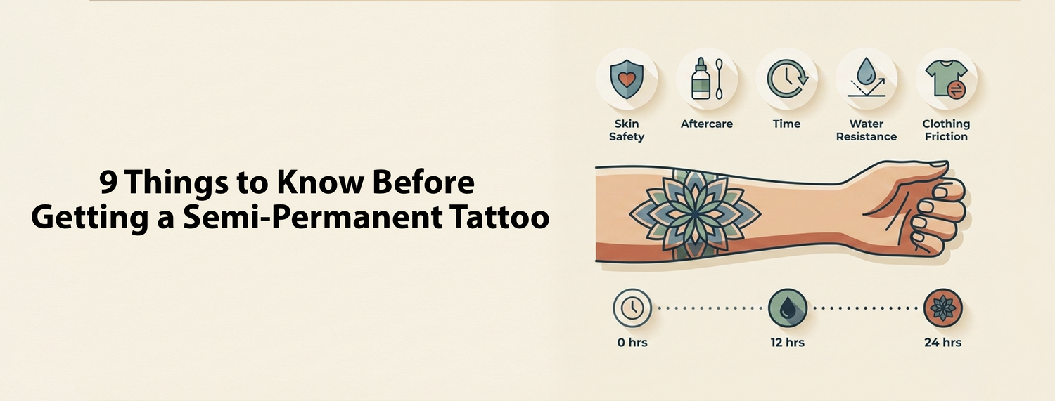 9 Things to Know Before Getting a Semi-Permanent Tattoo