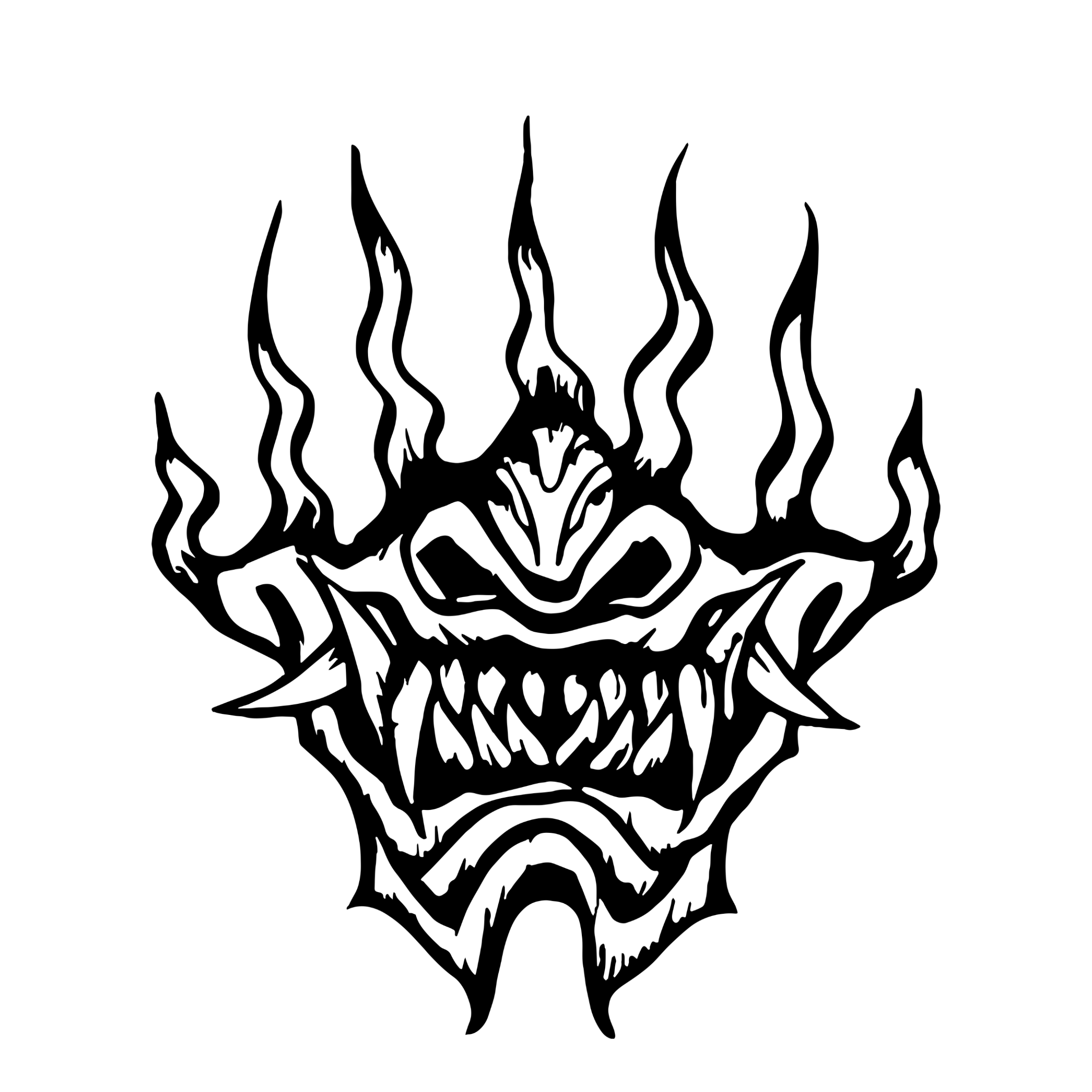 Oni Mask Temporary Tattoo Art: The Power of the Face Behind the Face
