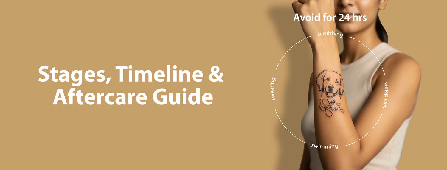 Tattoo Healing Explained: Stages, Timeline & Aftercare Guide