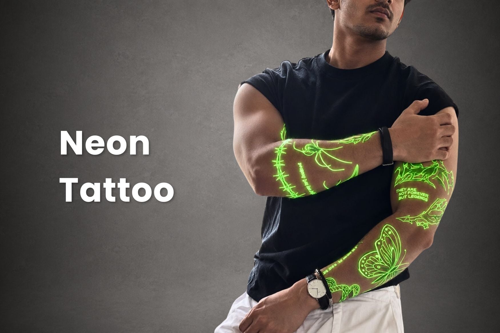 neon tattoos collection banner
