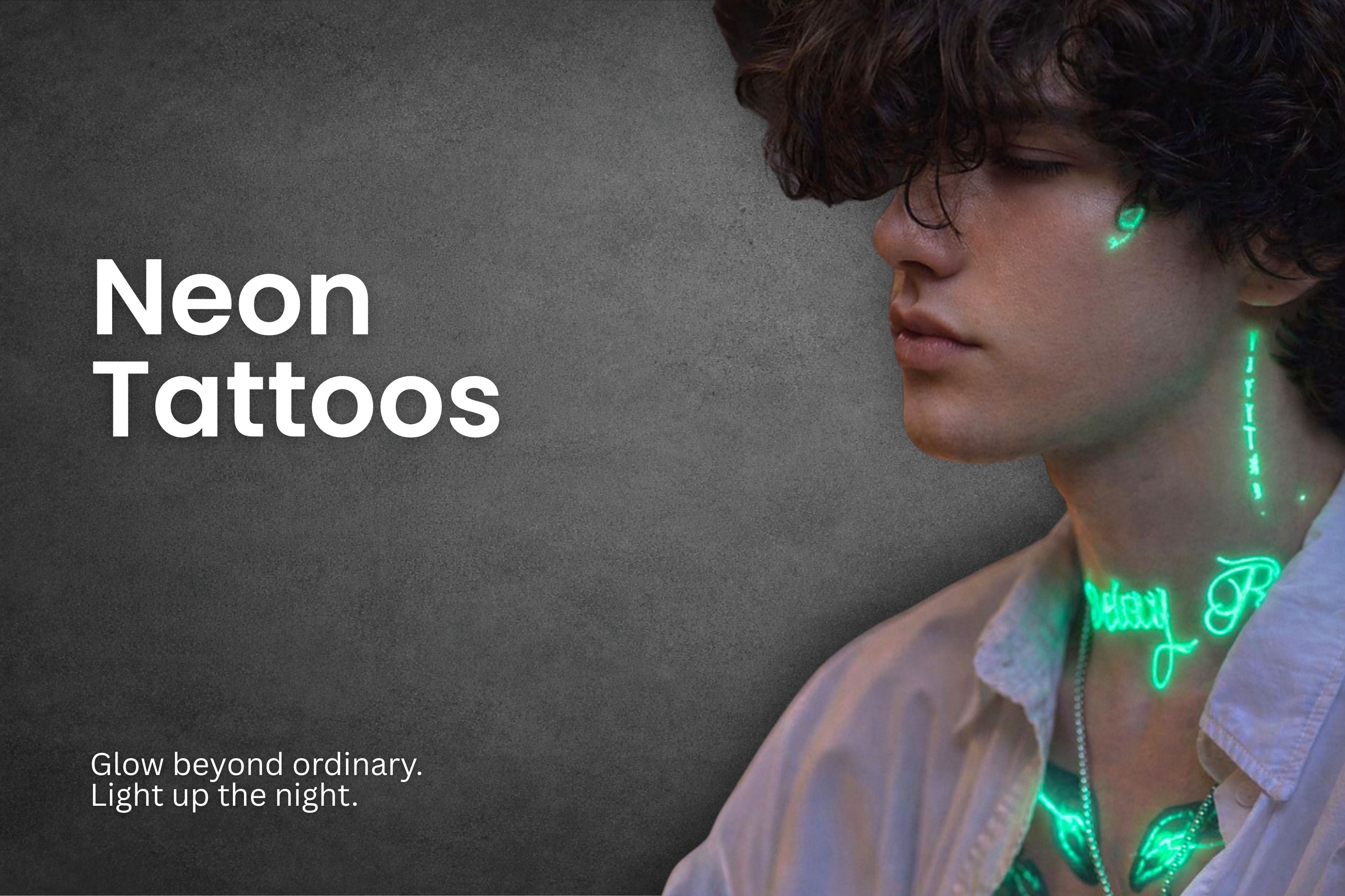 neon tattoos collection banner