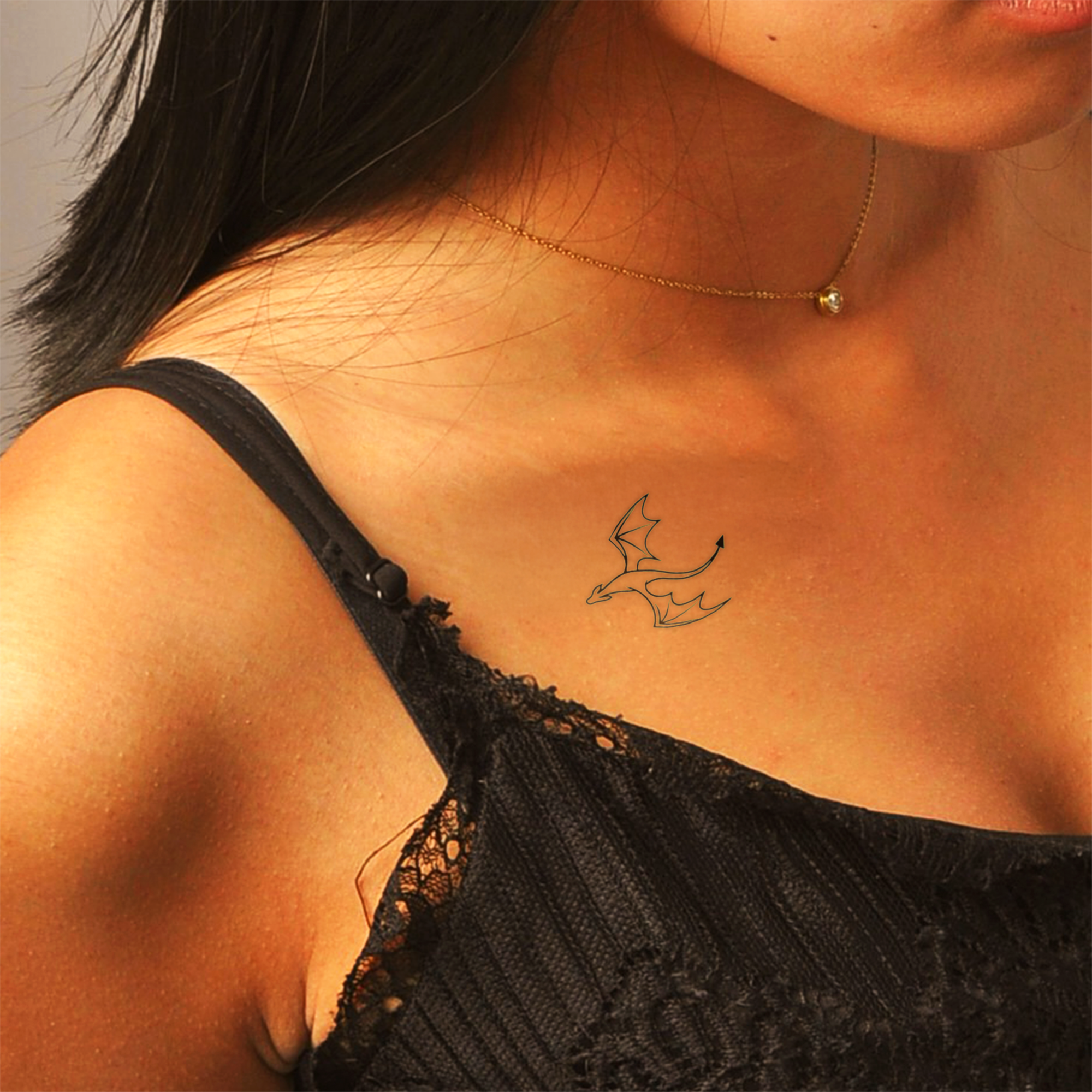 Cute Small Front Shoulder Tattoo Idea