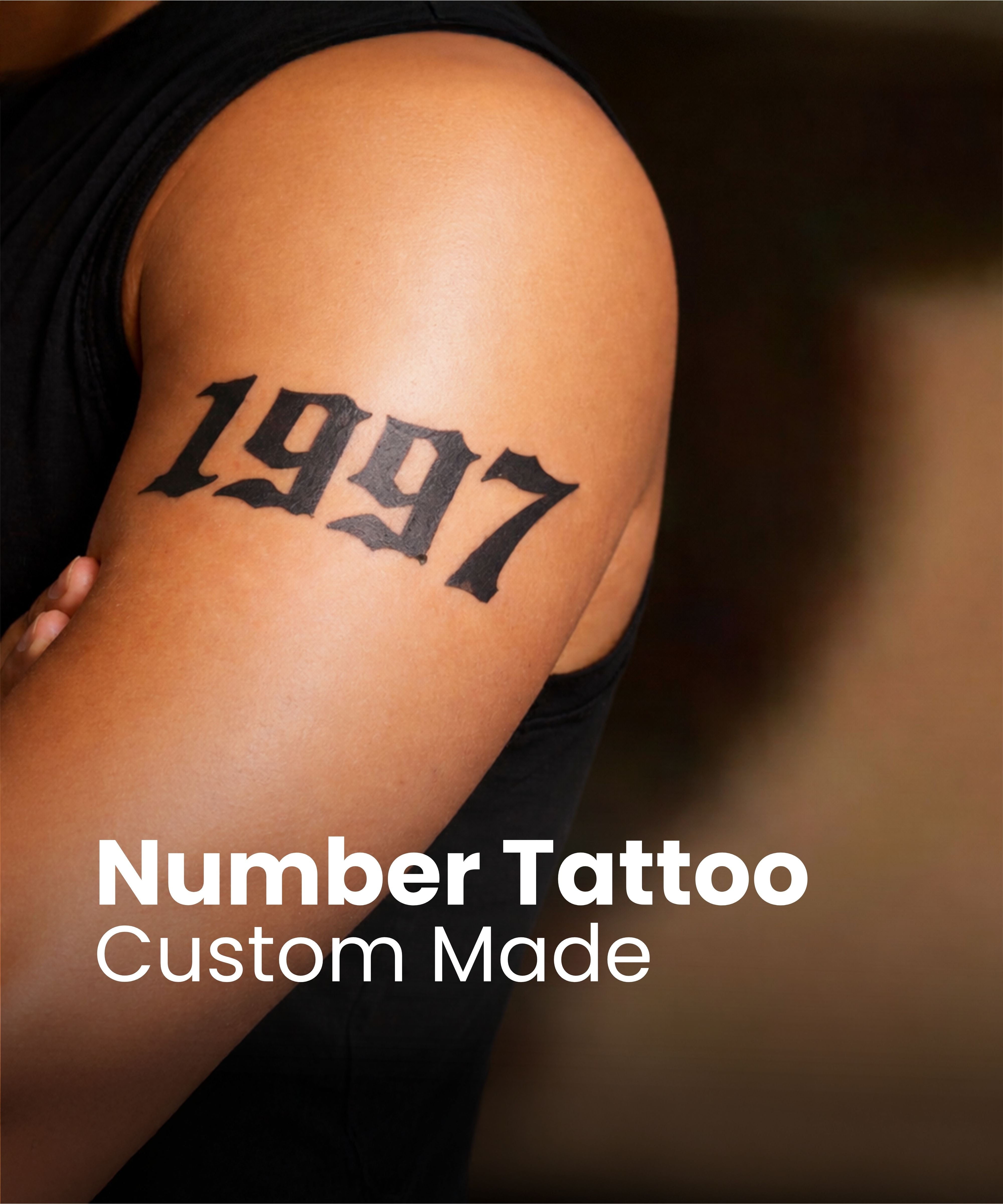 Custom Number Tattoo
