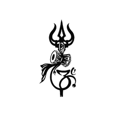 Divine Trishul Tattoo