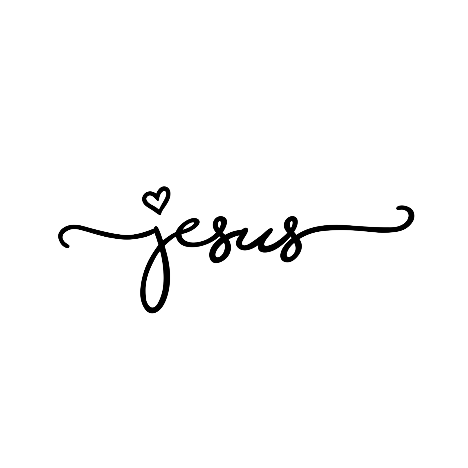 Jesus Heartline Tattoo