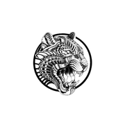 Aggressive Tiger Tattoo