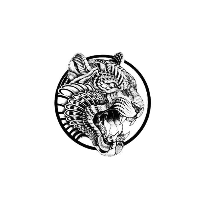Aggressive Tiger Tattoo