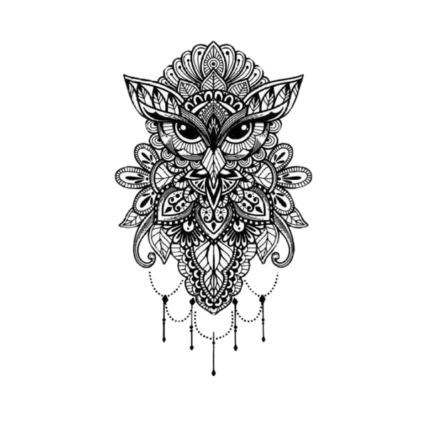 Owl Mandala Tattoo