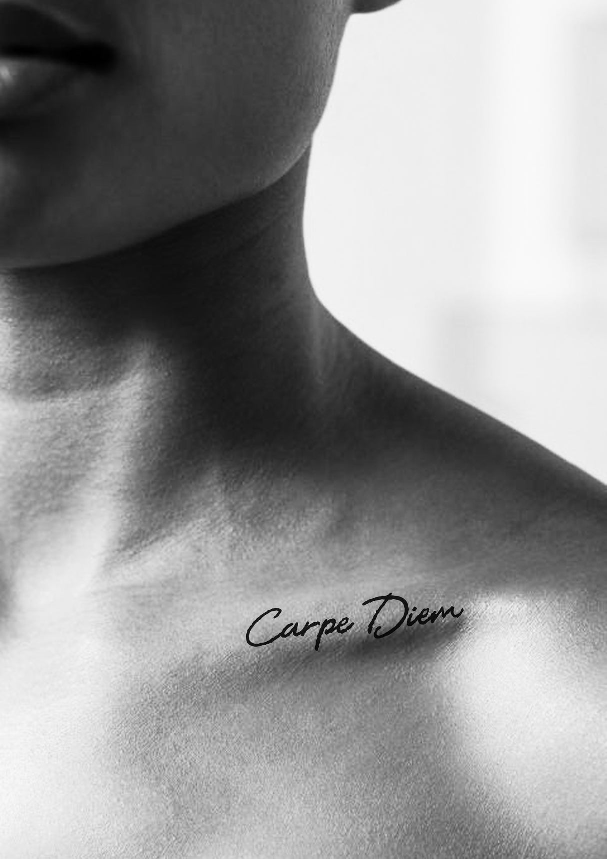 Carpe Diem semi permanent tattoo