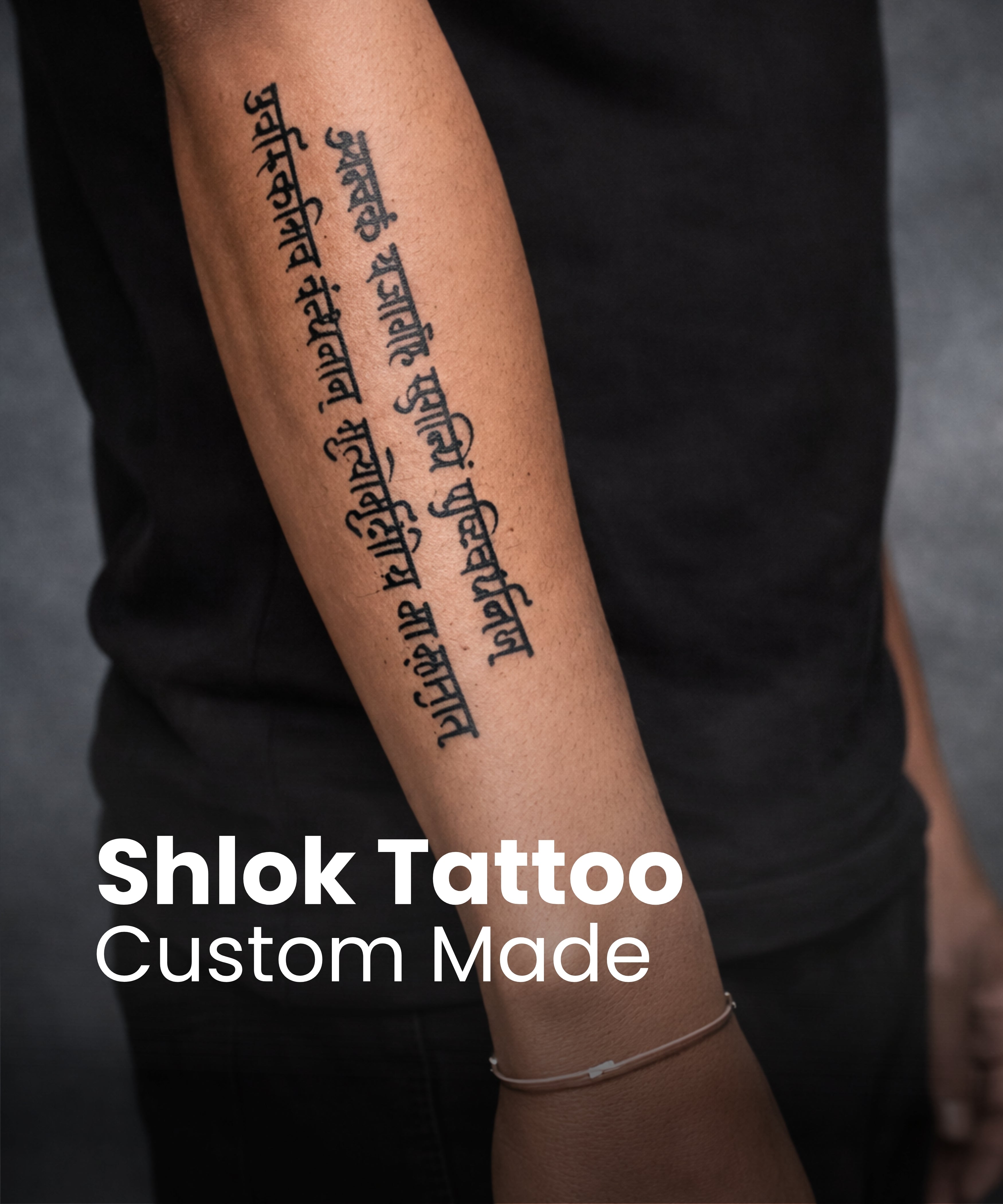 Custom Mantra Tattoo
