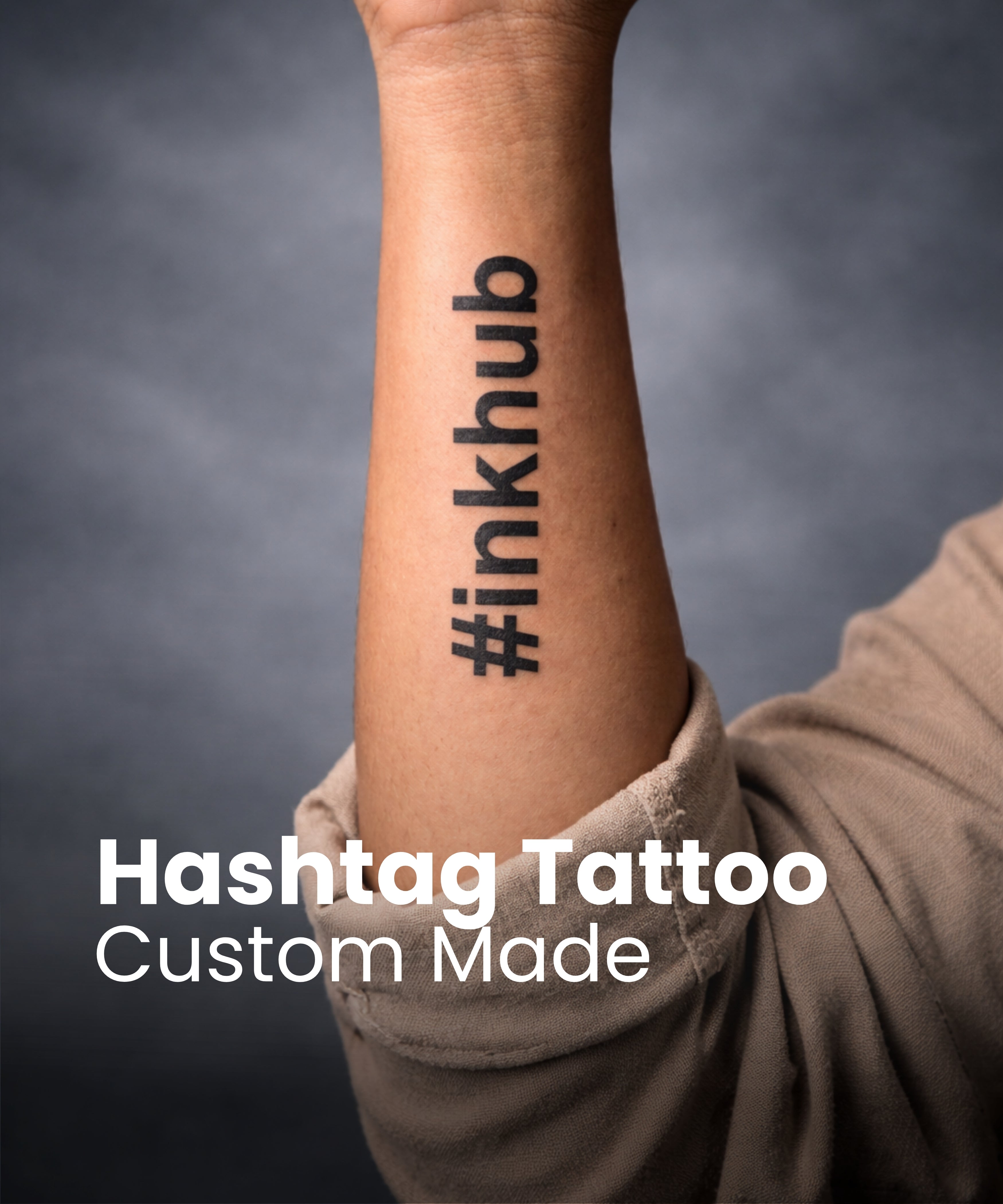 Custom Hashtag Tattoos