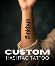 Custom Hashtag Tattoos