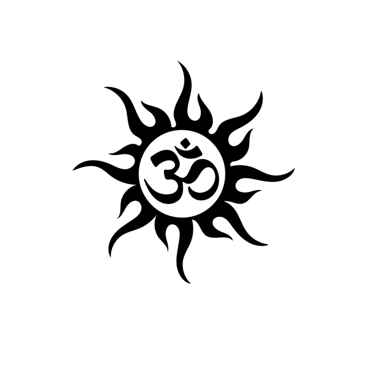 Sunrise Om - Semi Permanent Tattoo