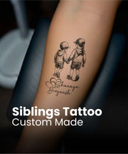 Custom  Siblings Tattoo