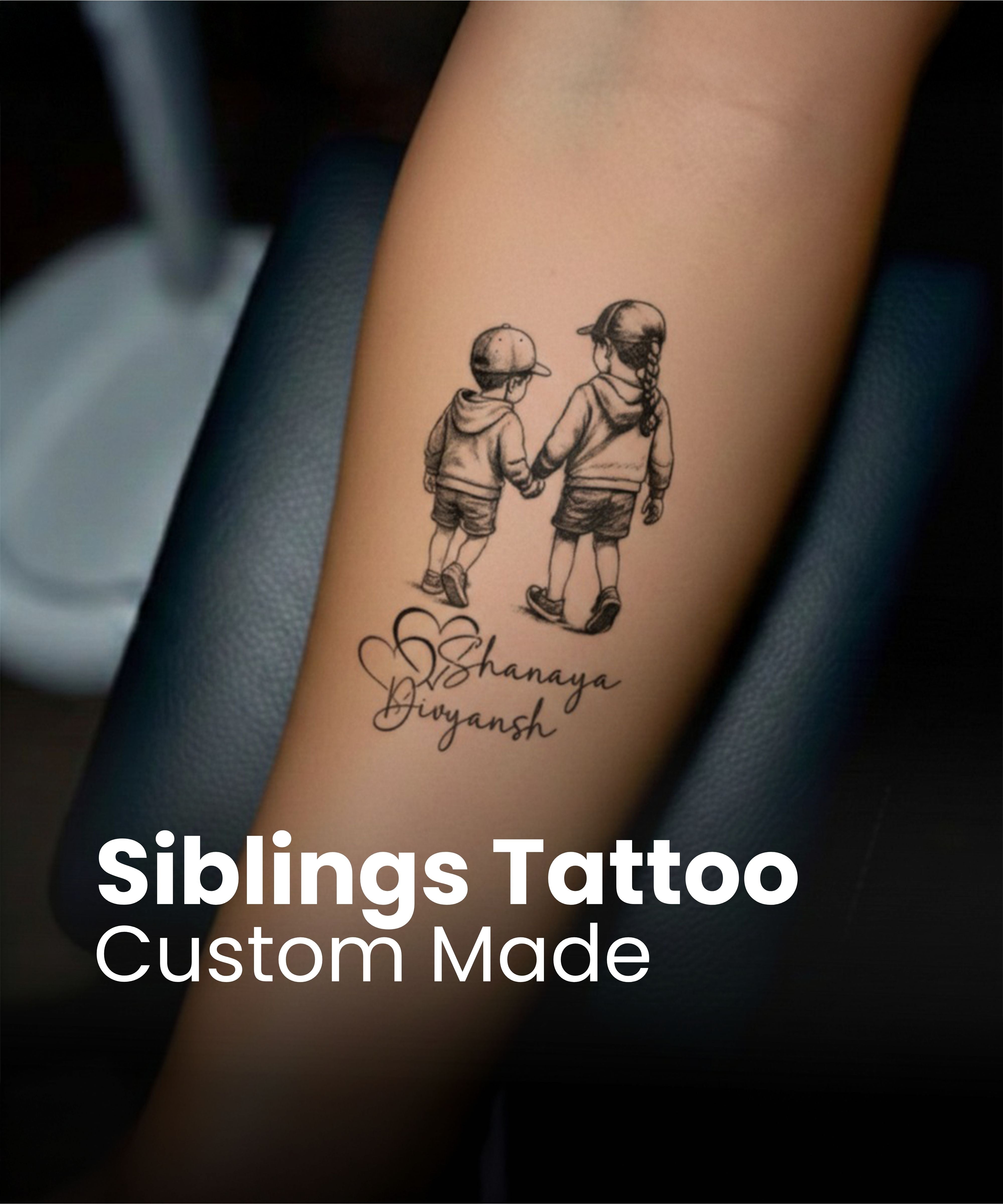 Custom  Siblings Tattoo