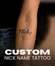 Custom Nickname Tattoos