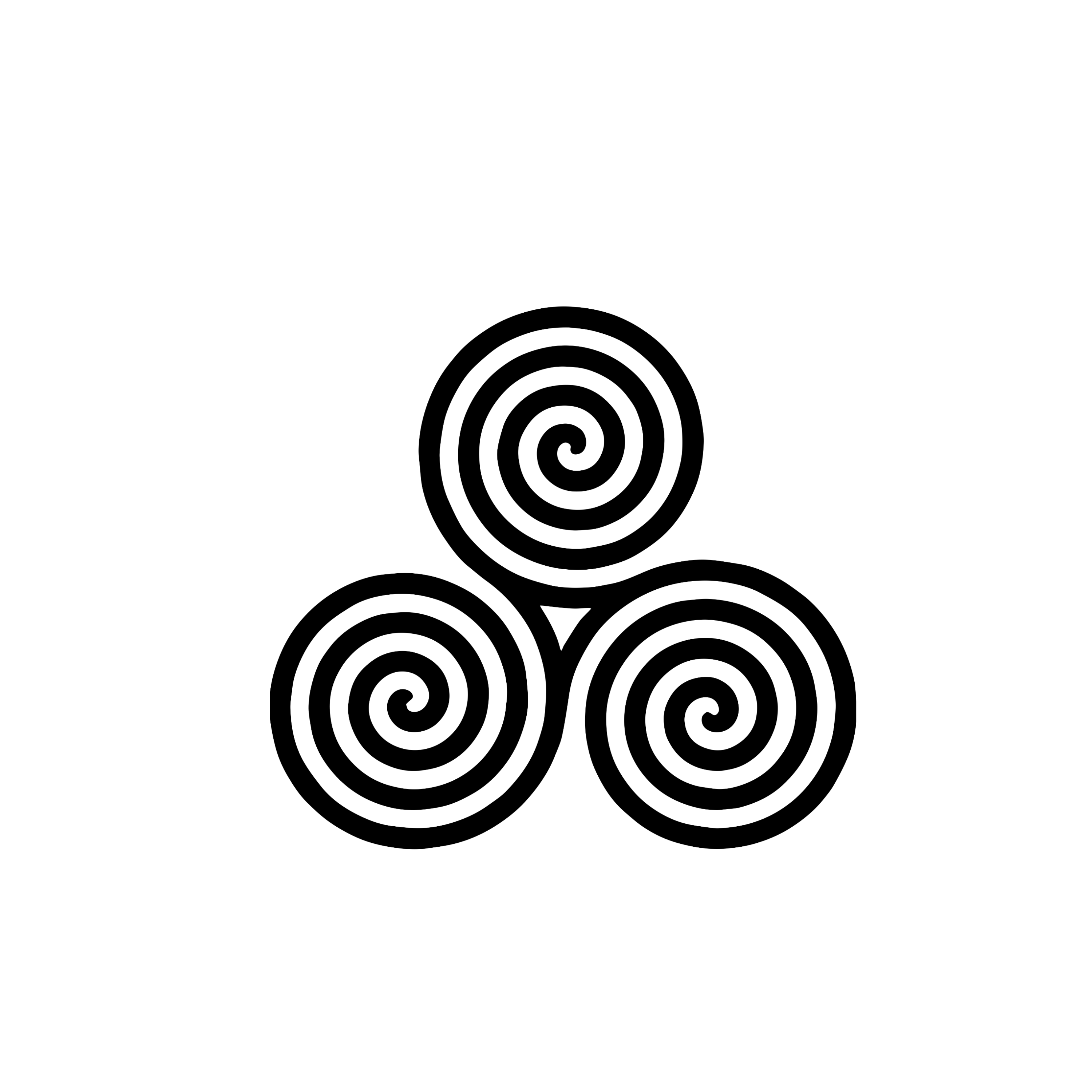 Triple Spiral Tattoo