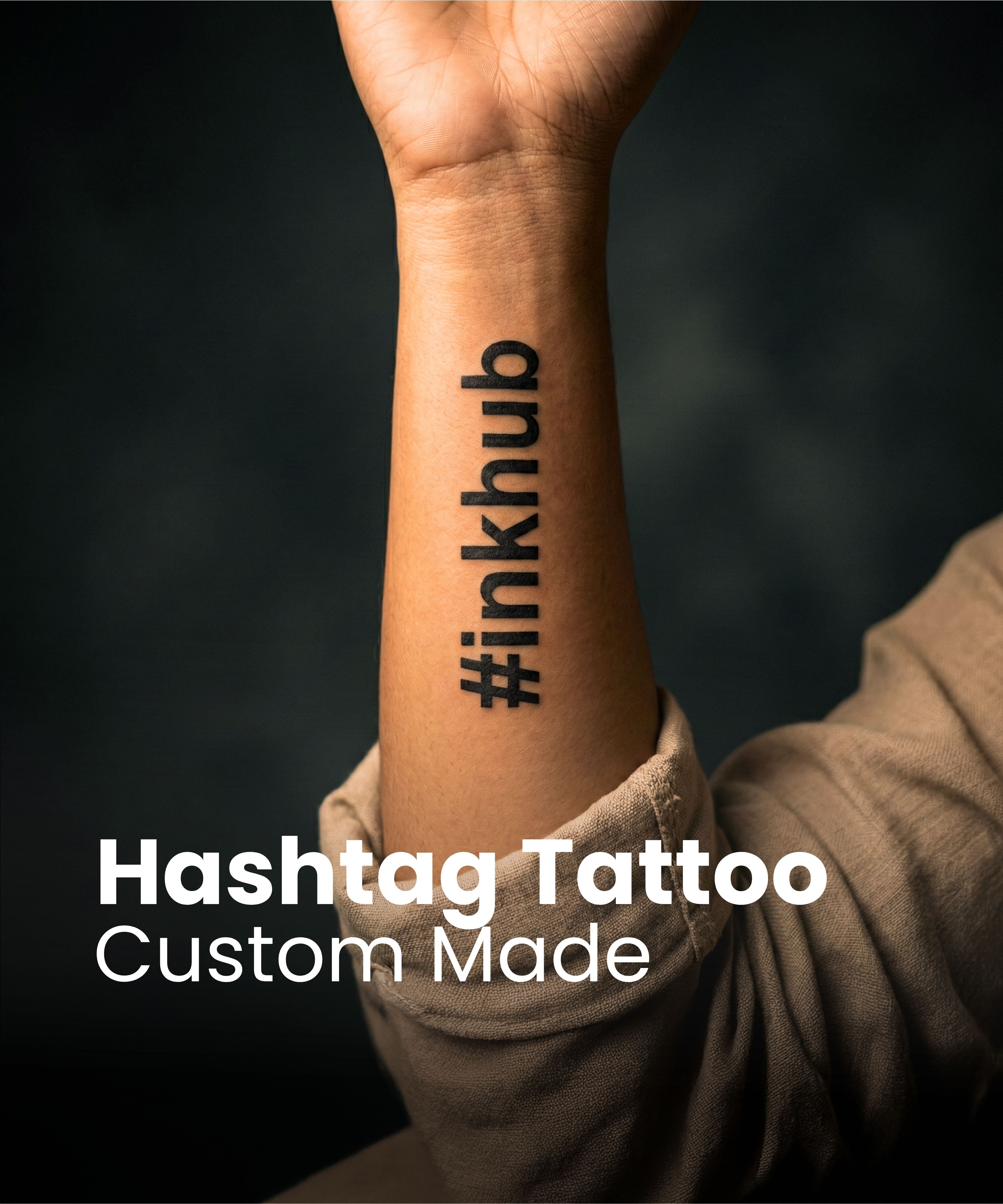 Custom Hashtag Tattoos