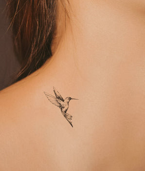 Humming-Bird Semi Permanent Tattoo