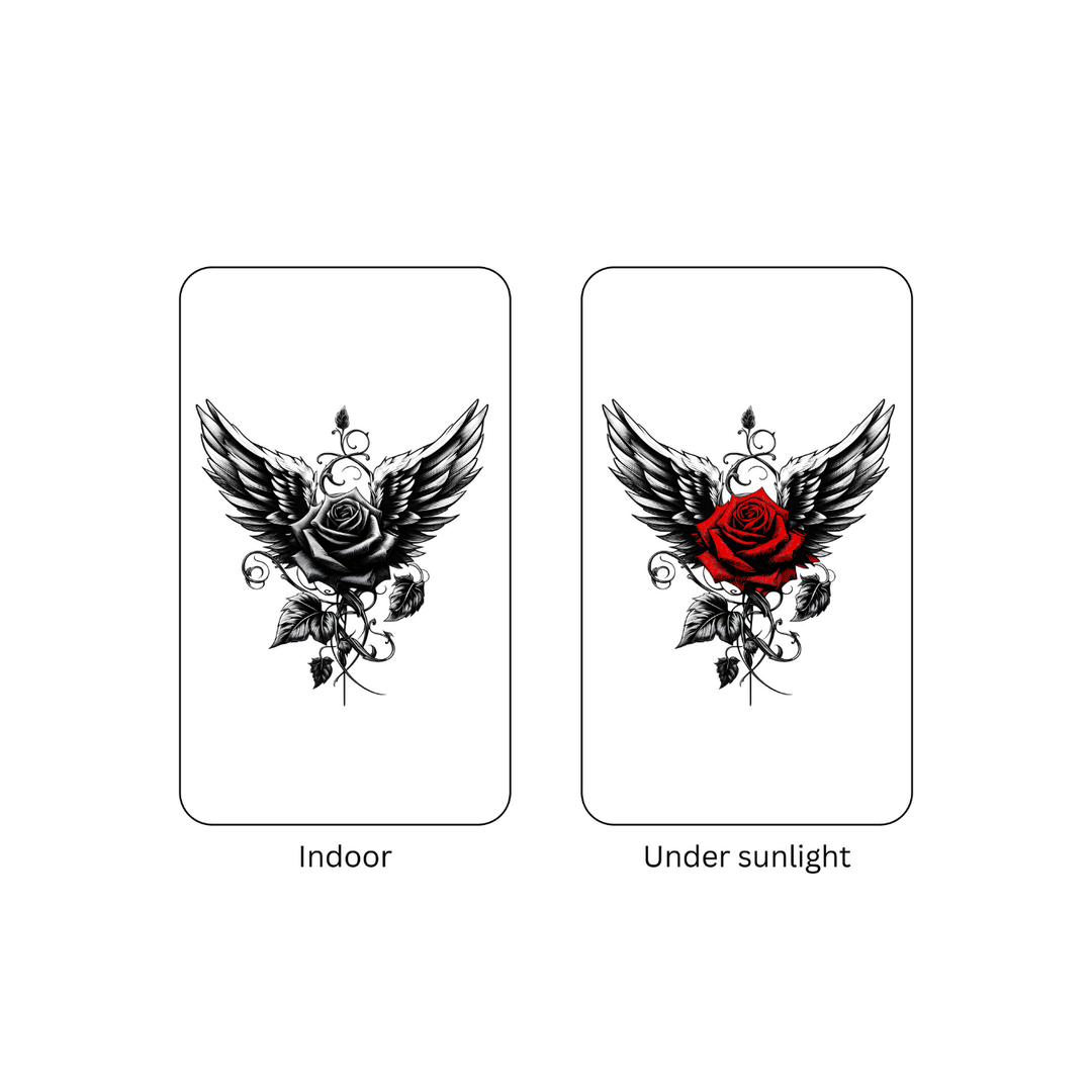 Rose Wings Tattoo