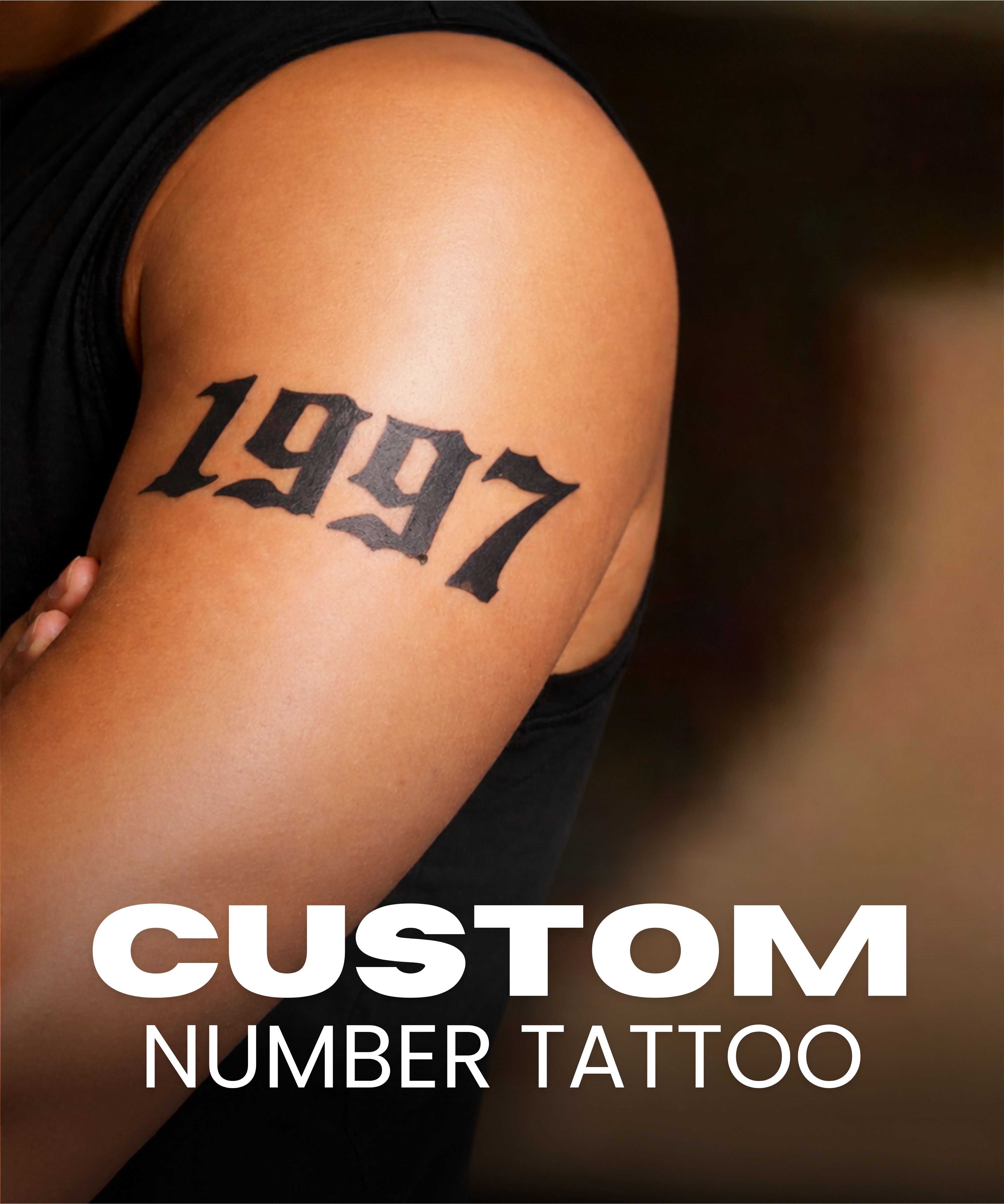 Custom Number Tattoo