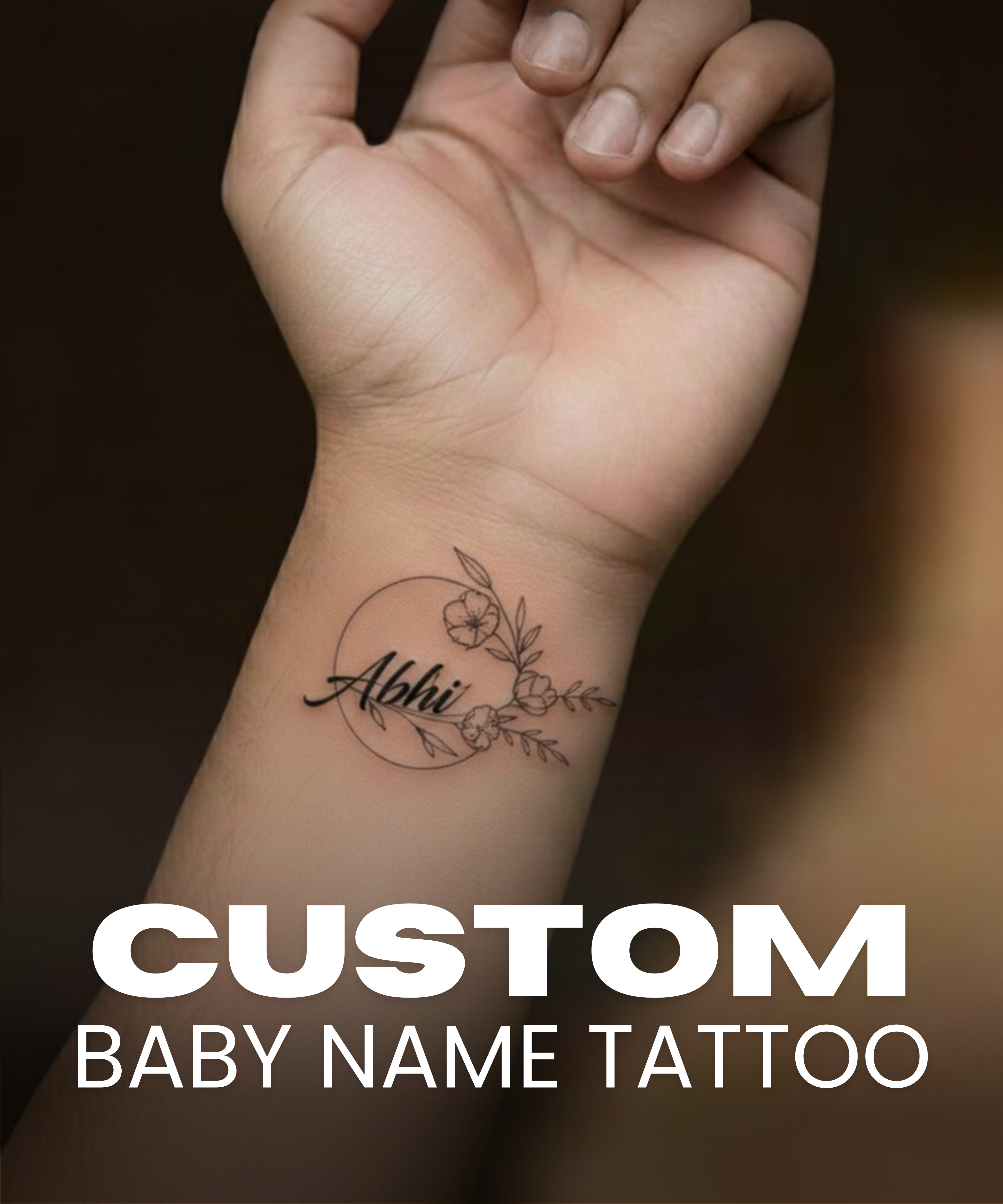Custom Child Name Tattoo