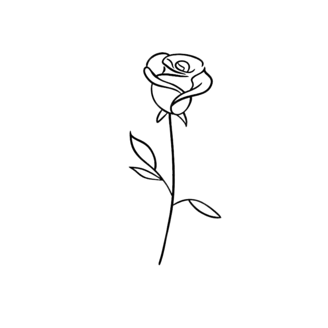 Plain Rose Tattoo