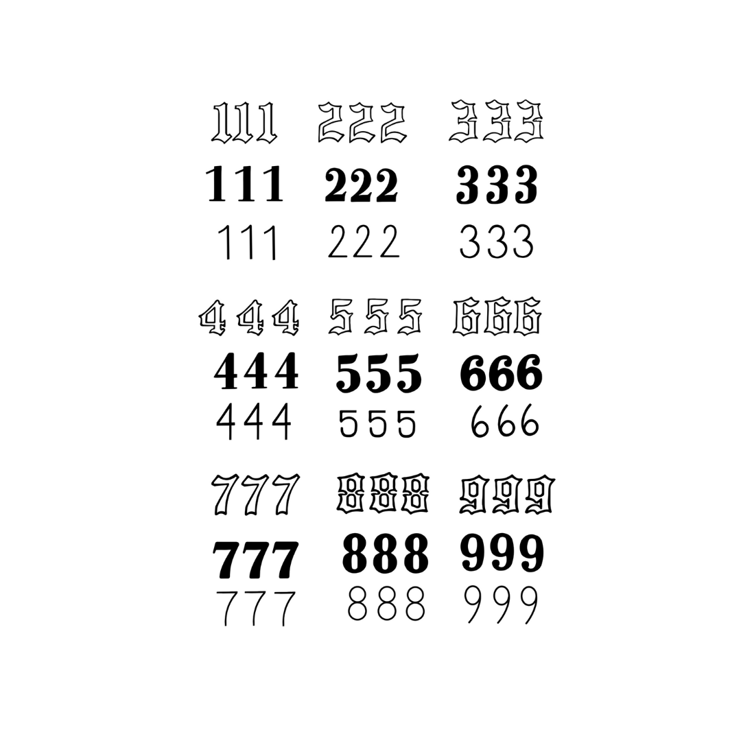 Numerology Ink Set