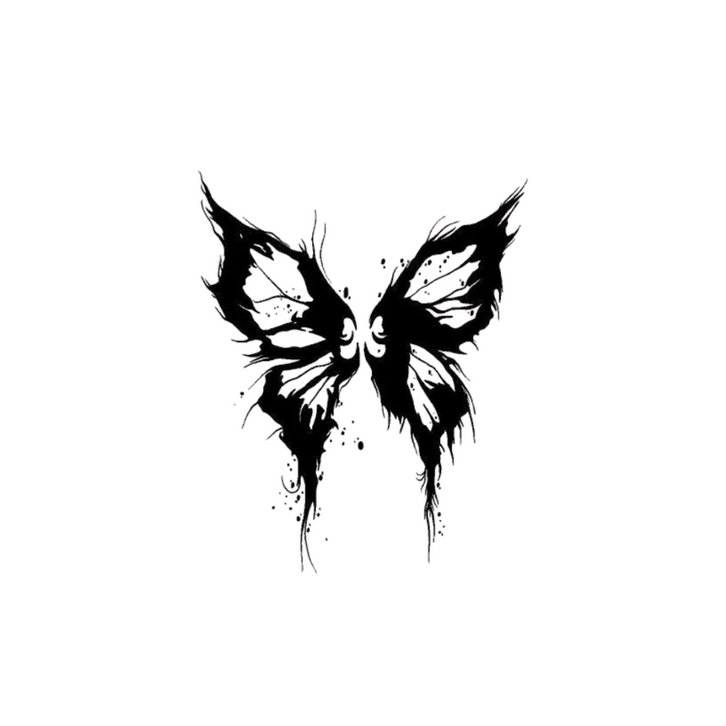 Dark Butterfly Tattoo 