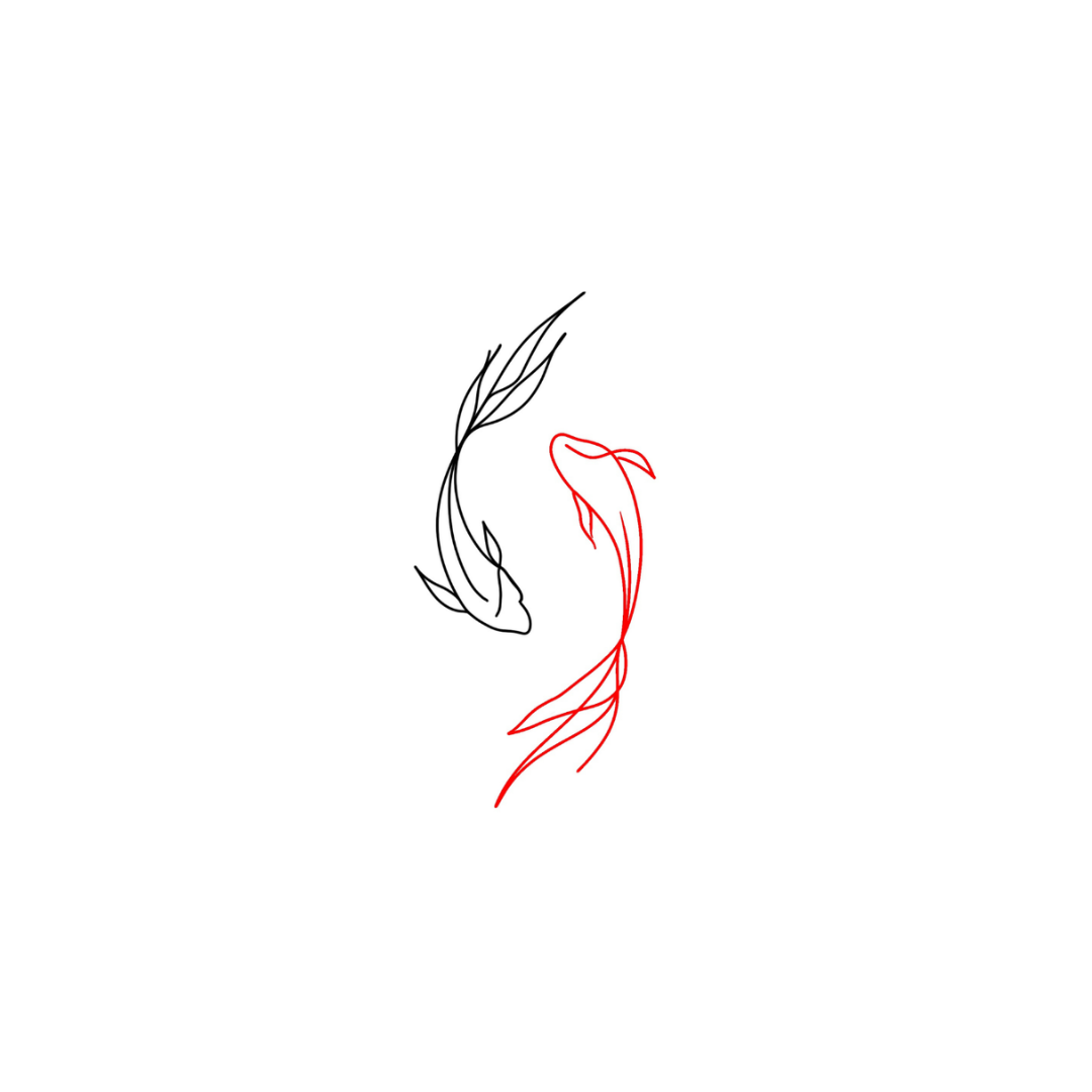 Dual Koi Tattoo