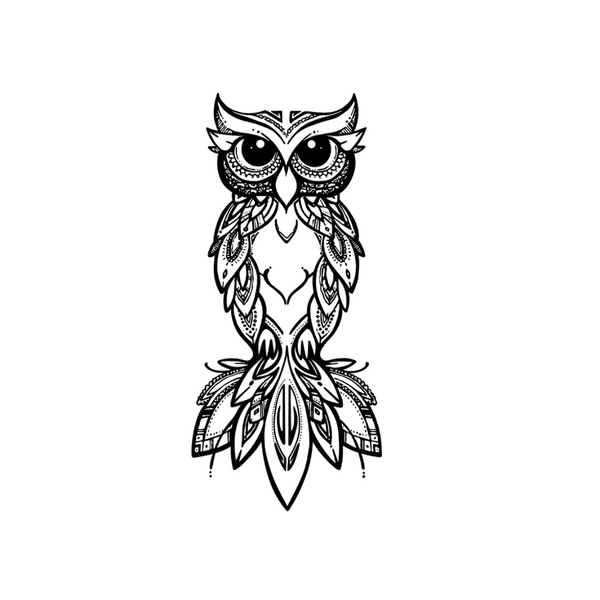 Ethereal Owl Tattoo 