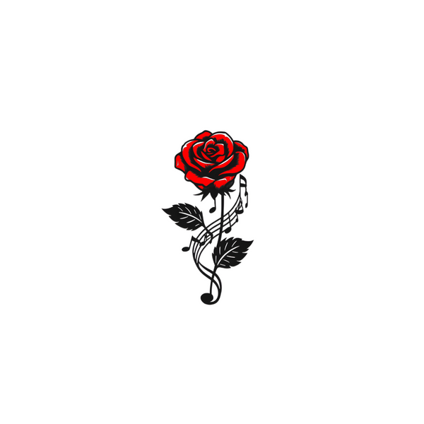 Floral Beat Tattoo