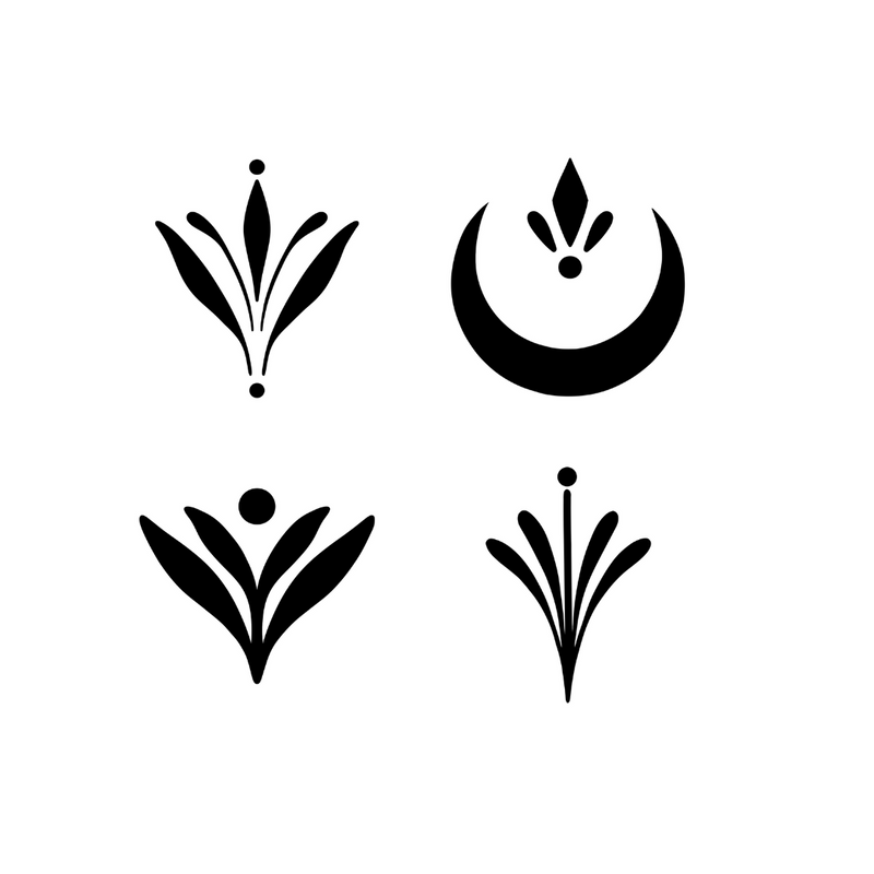 Floral Finger Pack Tattoo