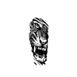 Angry Tiger - Semi Permanent Tattoo