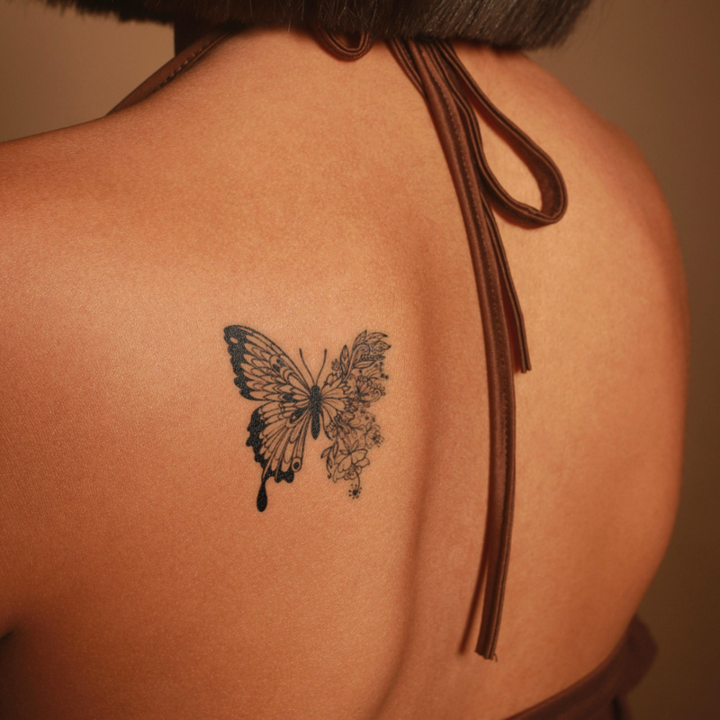 Catchy Butterfly on back