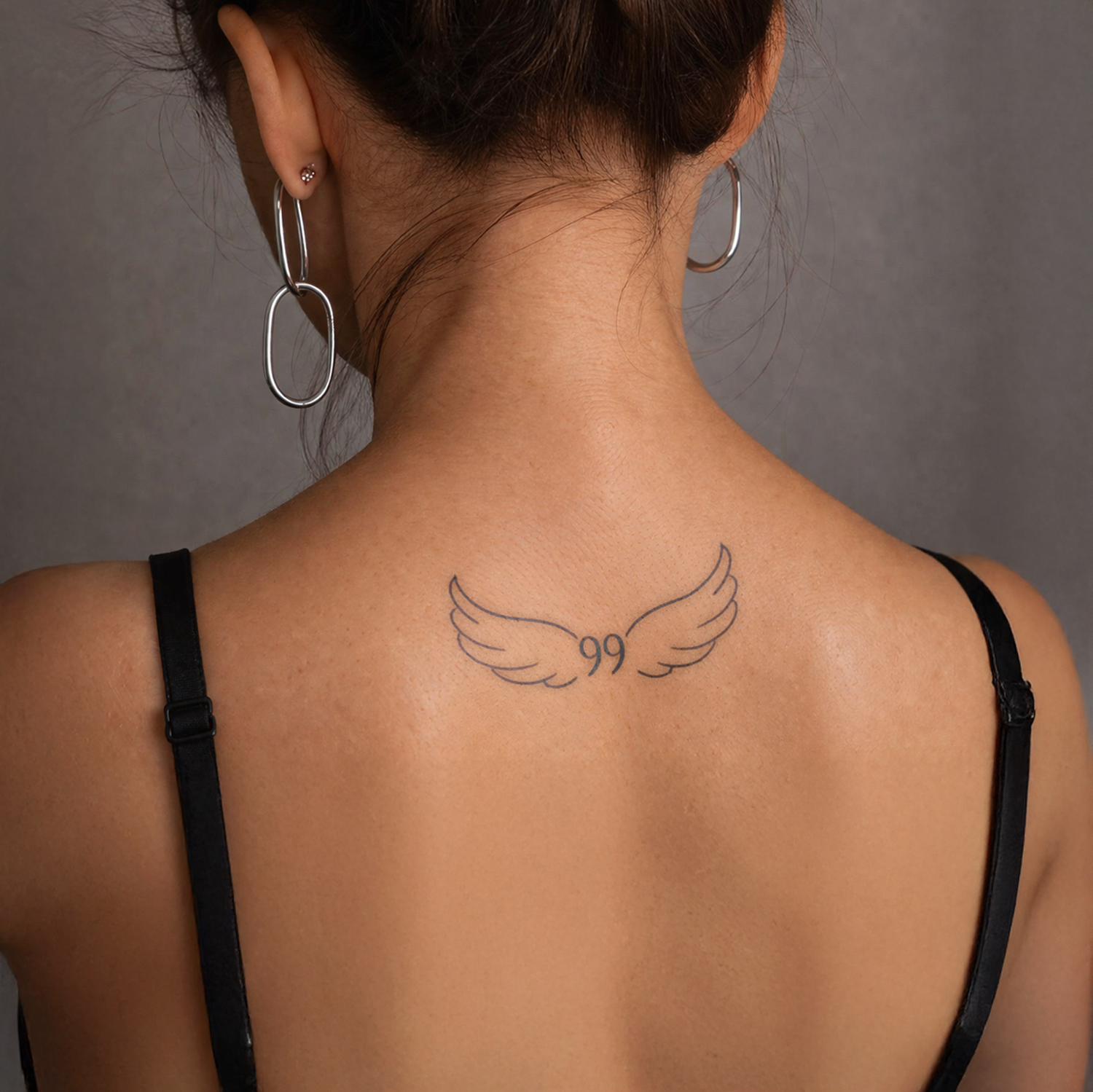 Custom Angel Number Tattoo