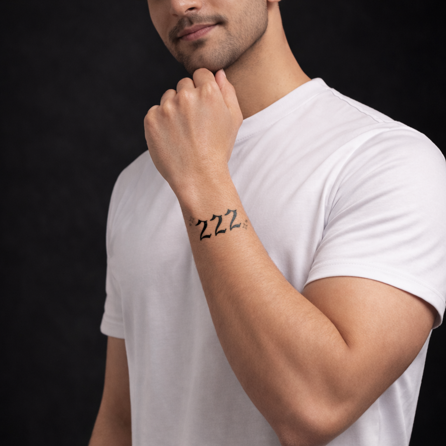 Custom Number Tattoo