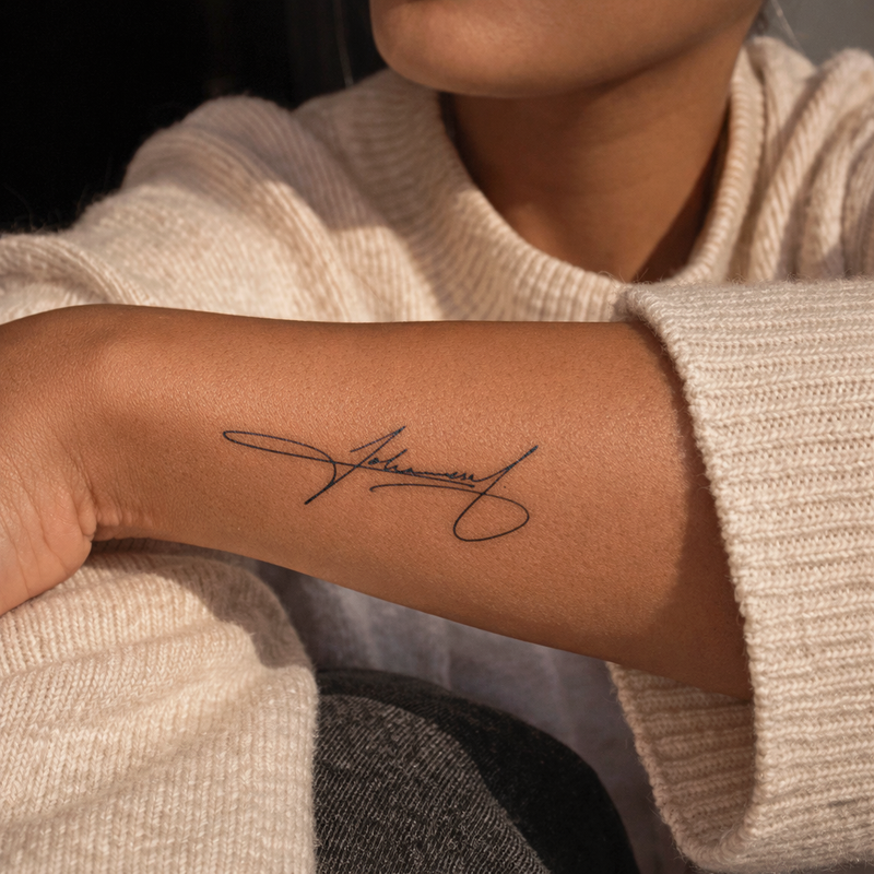 Custom Signature Tattoo