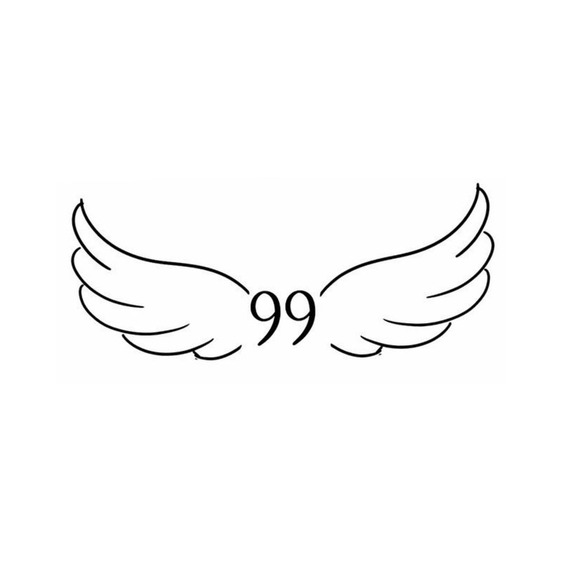 Custom Angel Number Tattoo