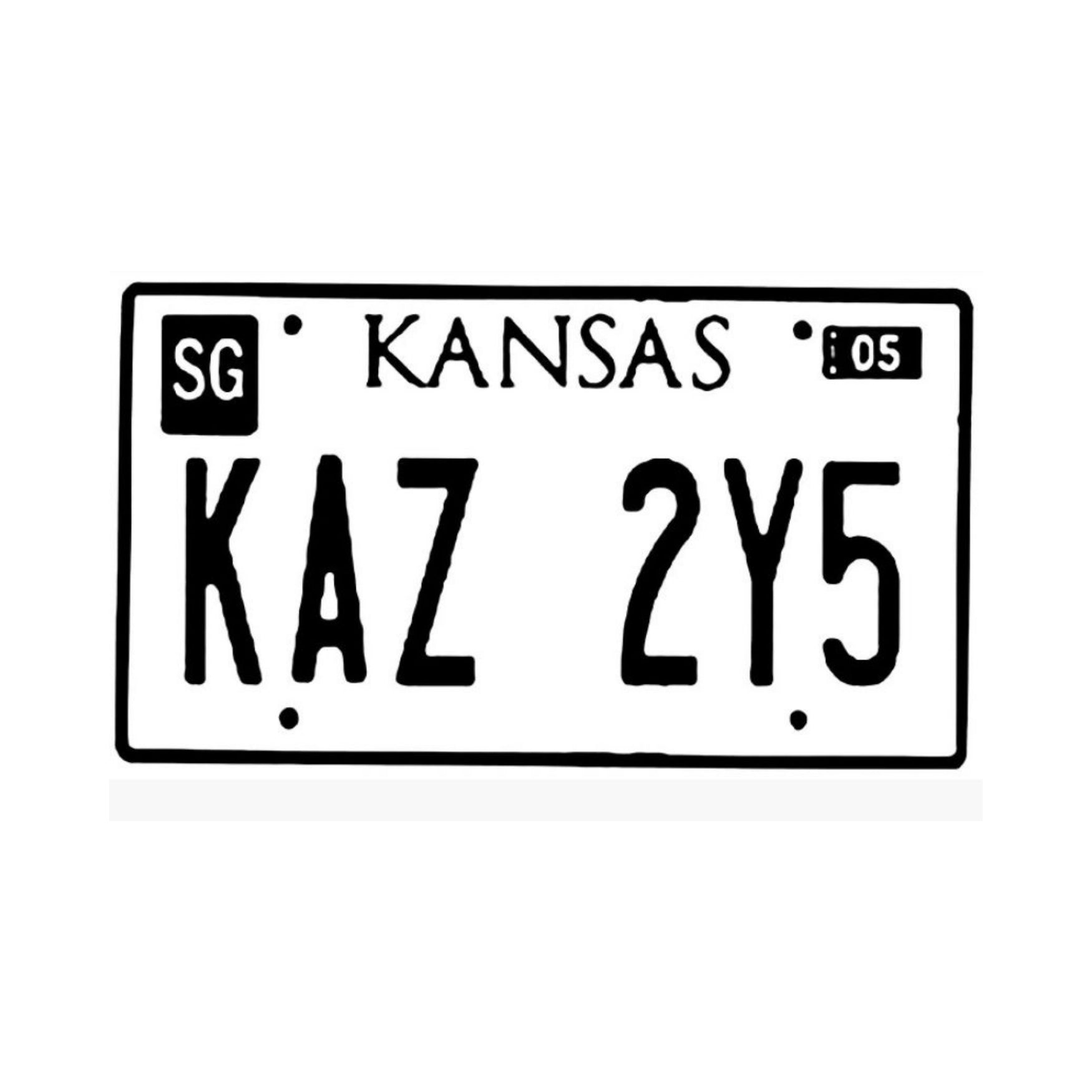 Custom Bike/Car Number Plate Tattoo