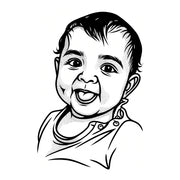 Custom Child Face Tattoo
